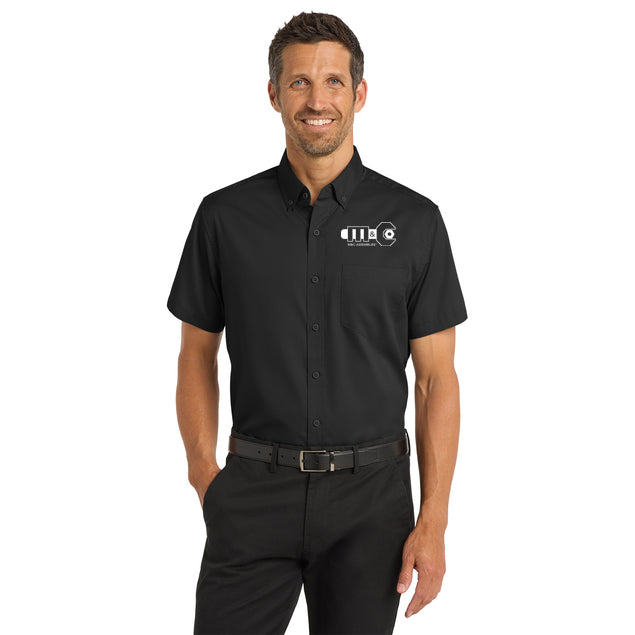 SuperPro™ Twill Dress Shirt Short-Sleeve-AM Men's