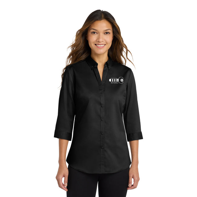SuperPro™ Twill Dress Shirt 3/4 Sleeve-AM Women's