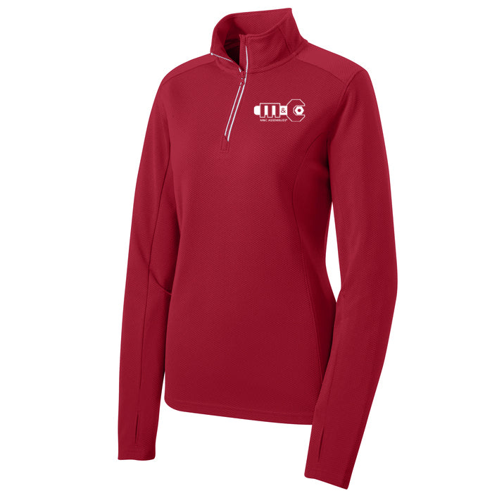 Sport-Wick® Textured 1/4-Zip Pullover - FS Women's