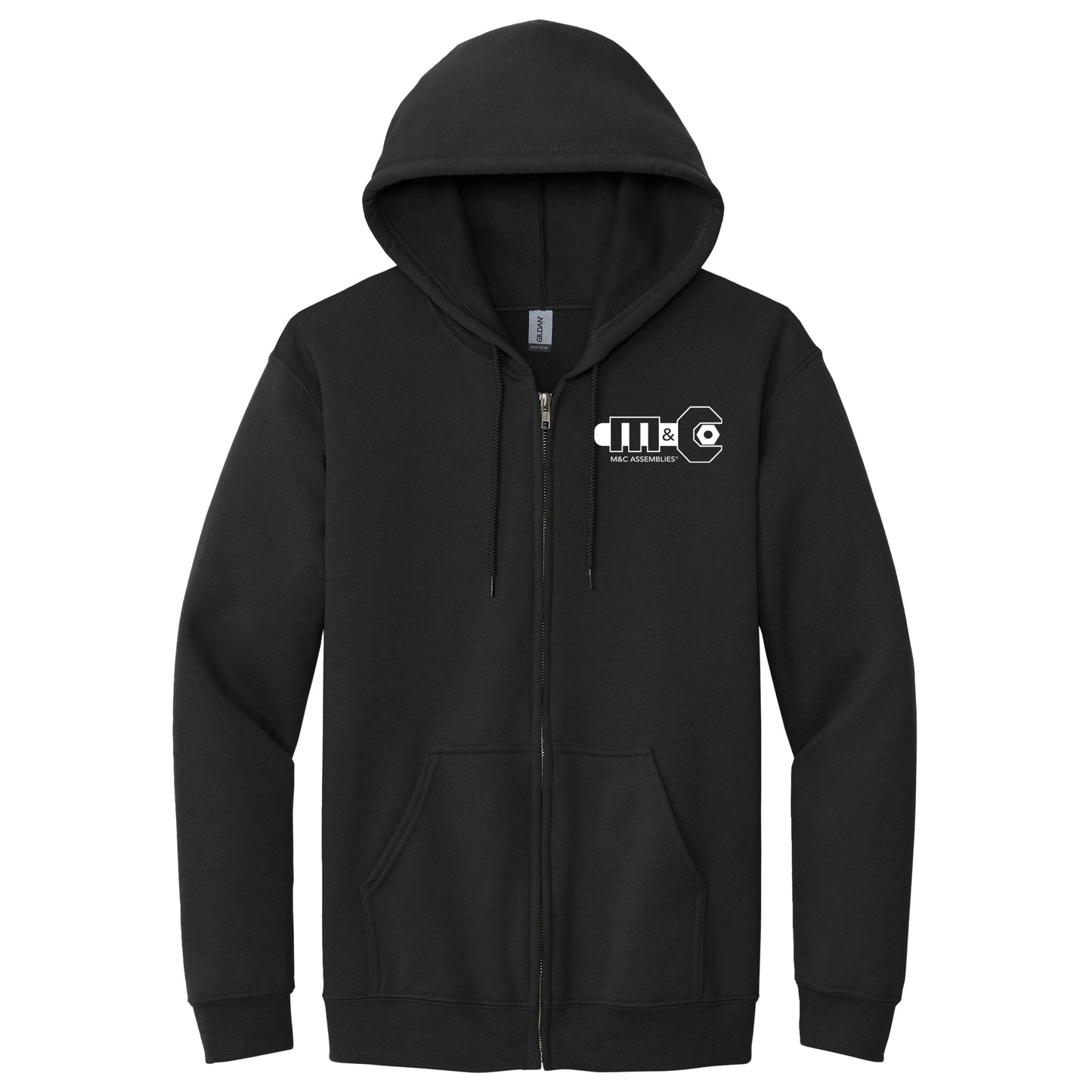 M&C Men's Heavy Blend Full-Zip Hooded Sweatshirt