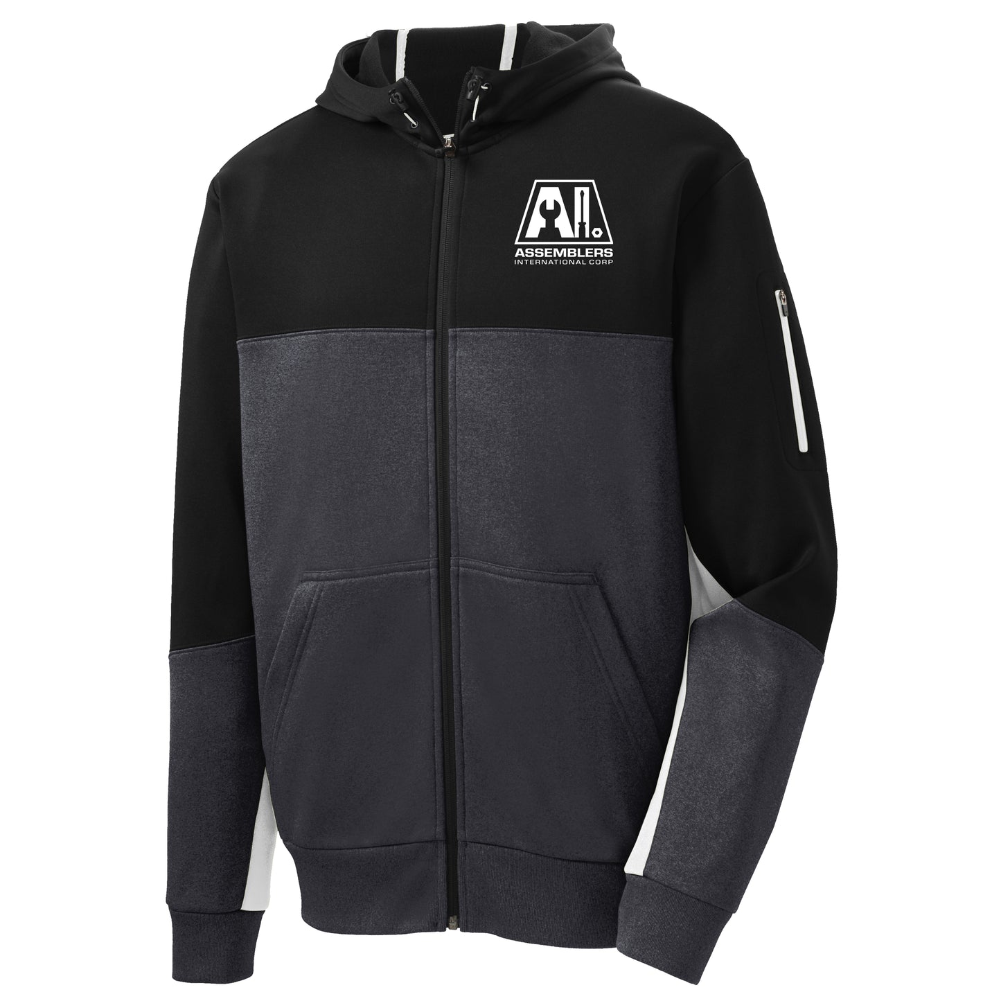 AI Tech Fleece Colorbock Full-Zip Hooded Jacket