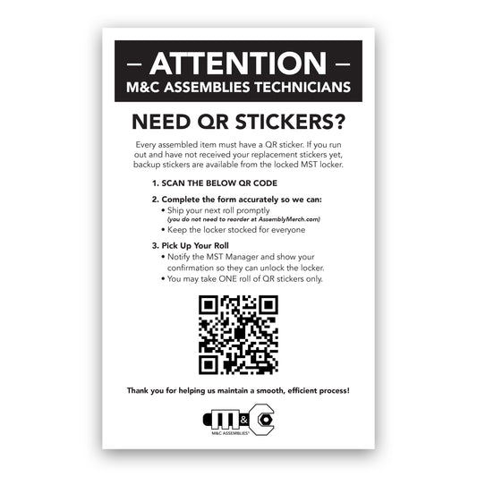 Lowe's MST Locker Replacement Sign - Need QR Stickers?