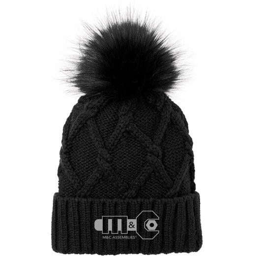 Faux Fur Pom Beanie