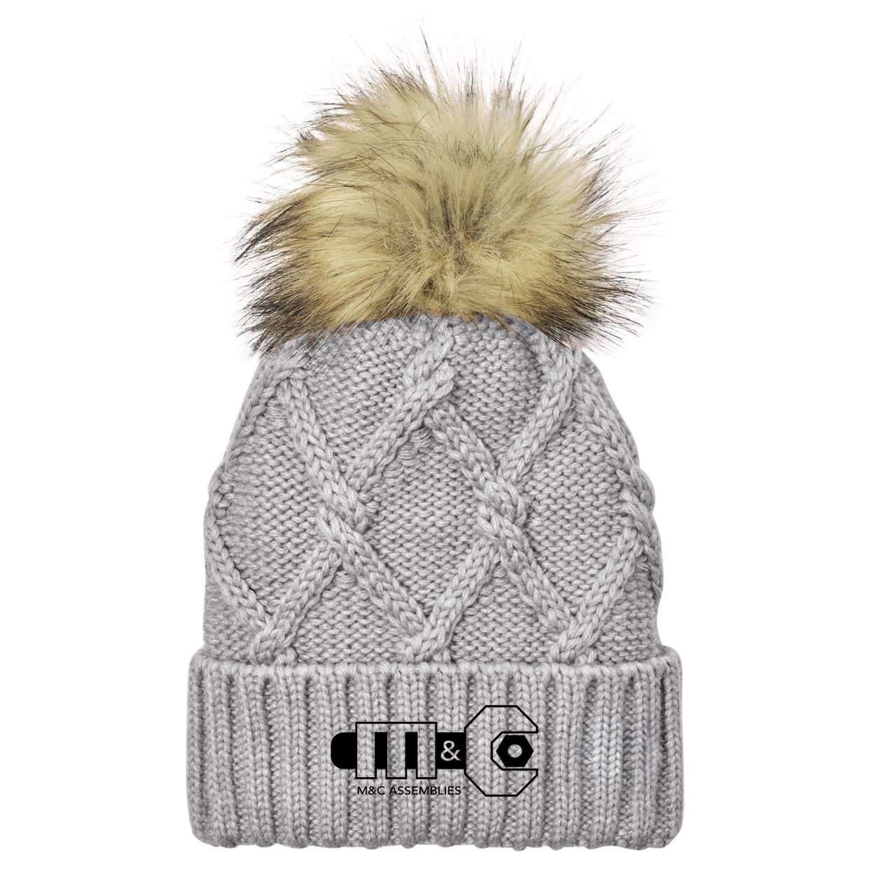Faux Fur Pom Beanie